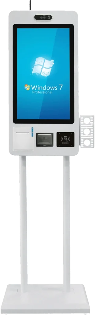 Android or windows OS 24 27 32 Inch Self-service Totem Capacitive Touch Thermal Printer Self Ordering Kiosk in Restaurant ...