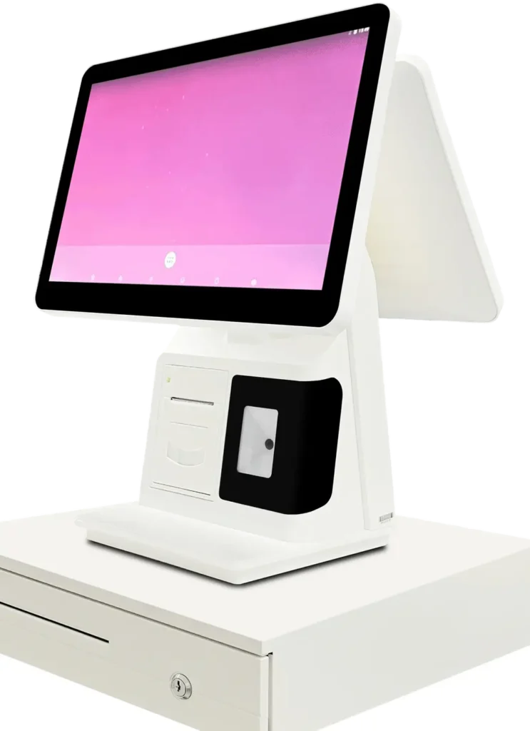 High Quality 15.6 Inch Aluminum Touch Screen POS Cash Register System Slim POS System Fanless - New Retail - Lunox