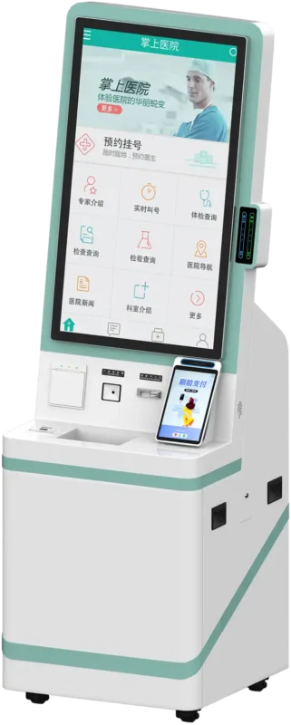 Floor-Standing Queue Dispenser Auto-Cutter Ticket Print - 60 View2 - Lunox
