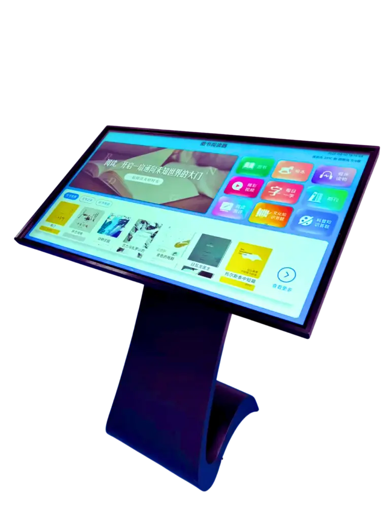 Horizontal Touch All-in-One Kiosk — Capacitive / Infrared - Digital Signage Display - Lunox